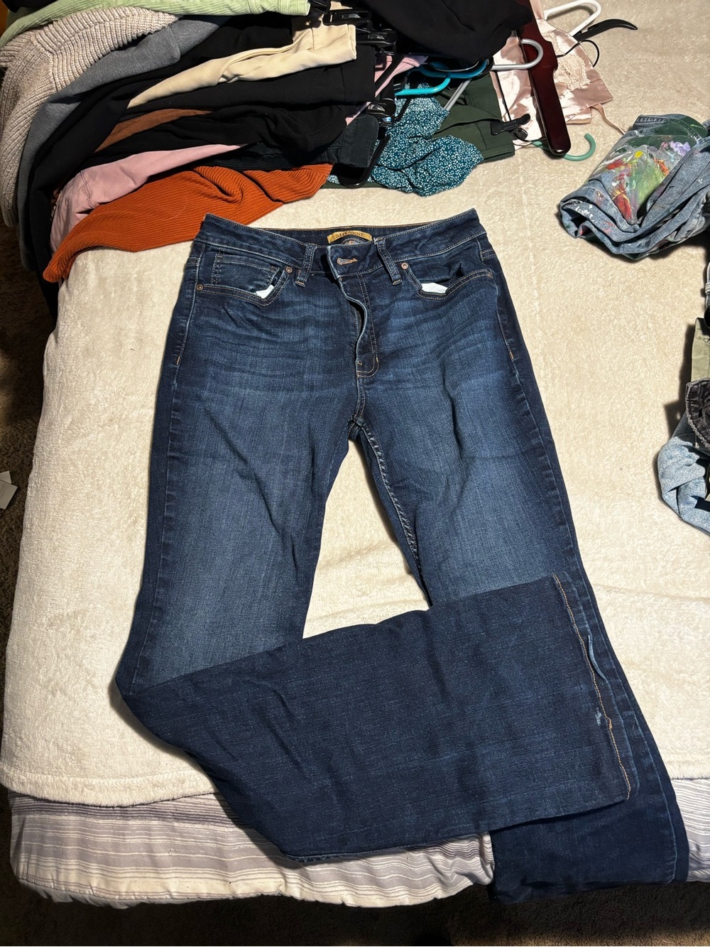 Aria Dark Blue Boot Cut Jeans